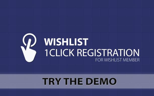 Wishlist 1-Click Registration – Demo